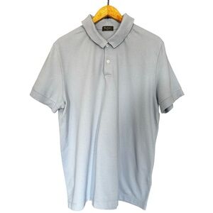 Berluti Paris Blue Polo Short Sleeve Shirt size XL